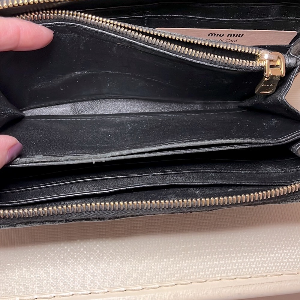 Miu Miu Quilted Black Leather Wallet - image 5